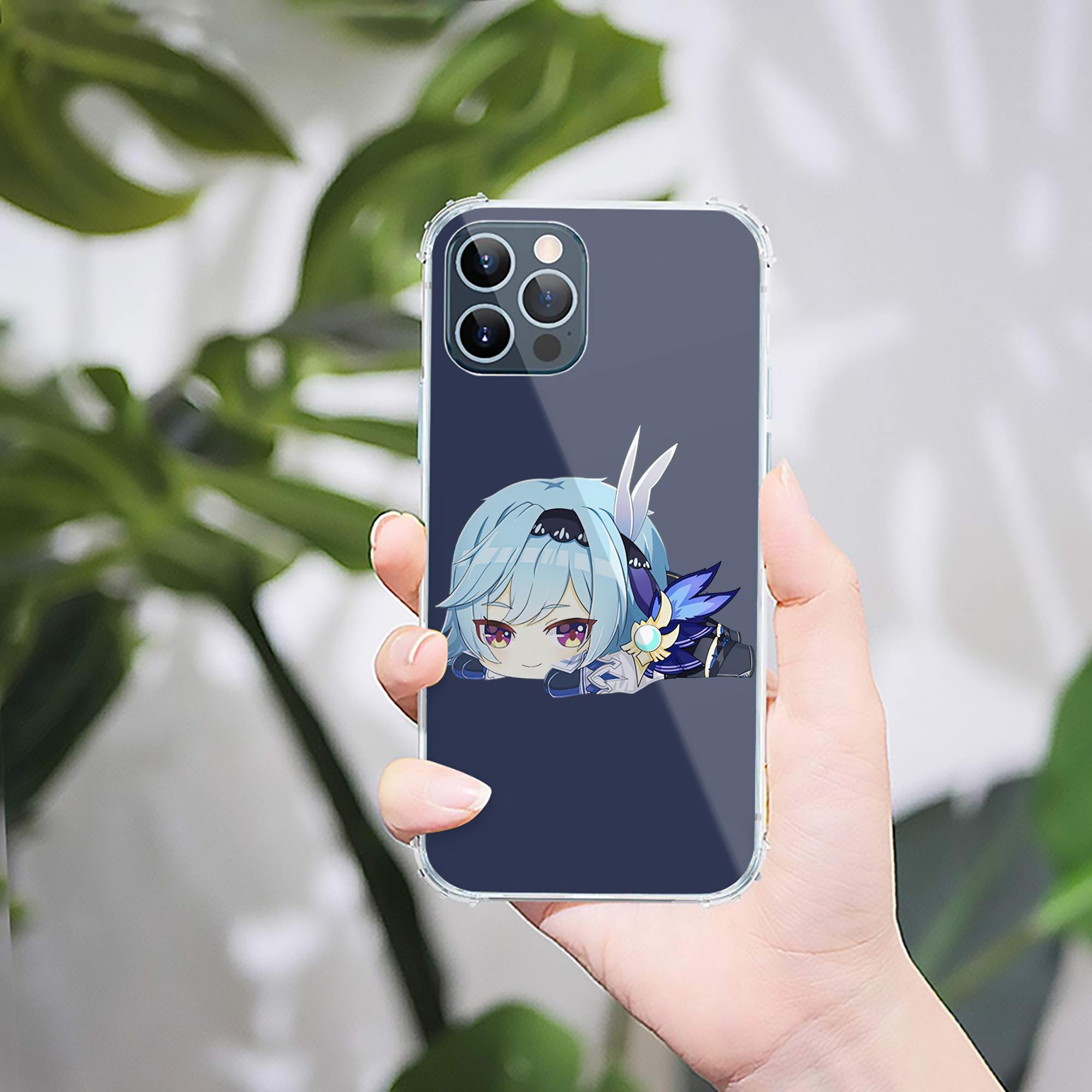 げんし神 优菈 ゆうら genshin Yūra 【iPhone 12シリーズ対応】透明スマホケース（クリアソフトケース）